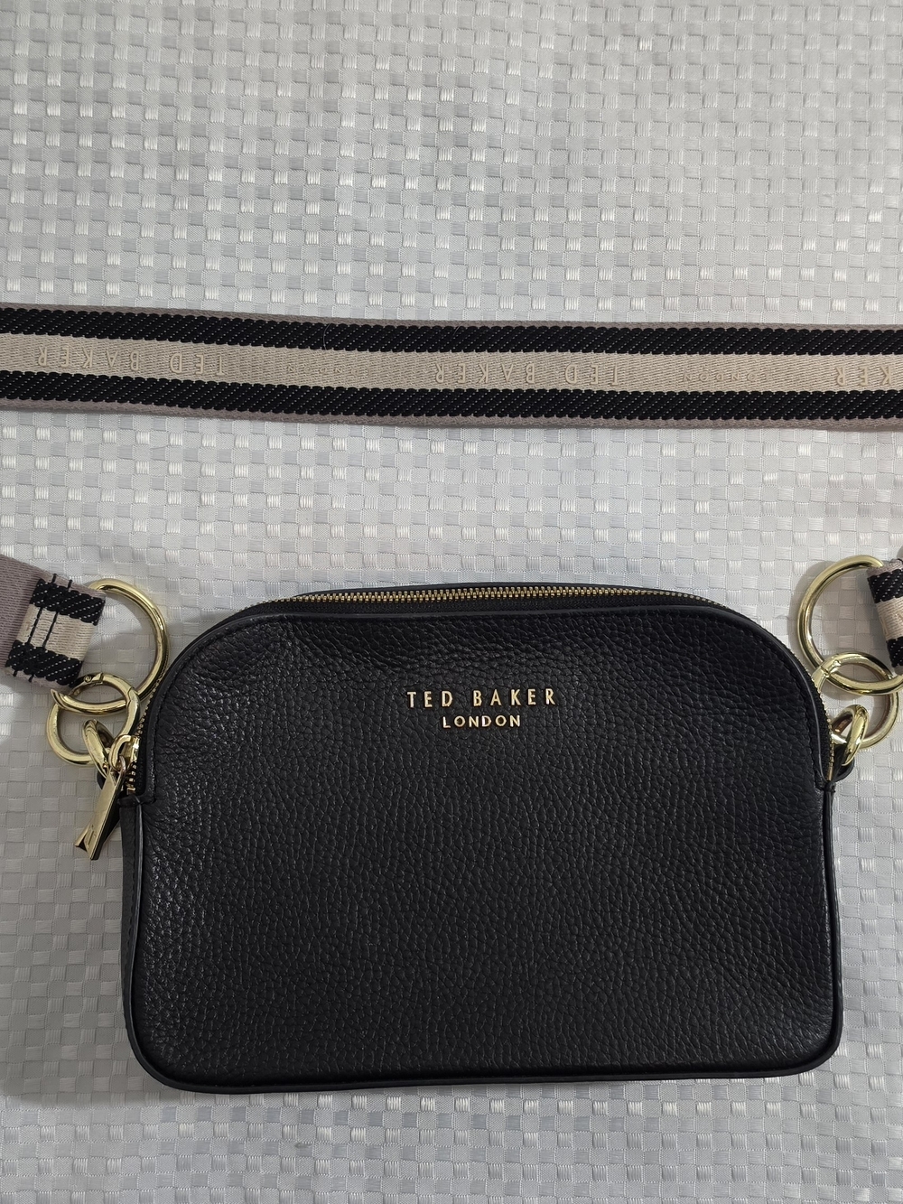 Ted Baker Black Leather Amerrah Camera Crossbody Bag - Excellent!